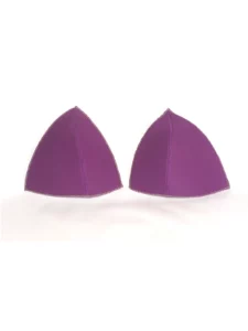 Lot de 2 coques violettes pour soutien-gorge triangle