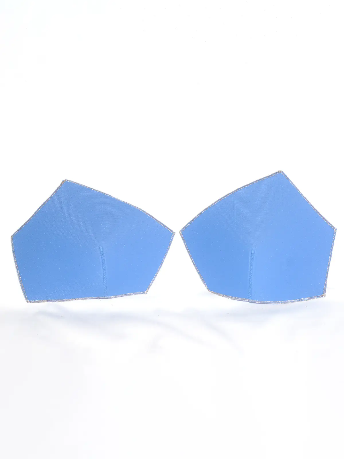 Lot de 2 coques bleues pour soutien-gorge corbeille