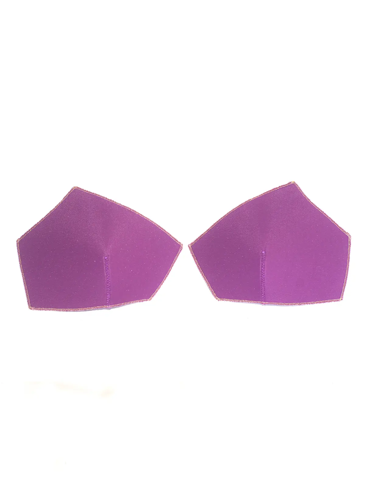 Lot de 2 coques violettes pour soutien-gorge corbeille